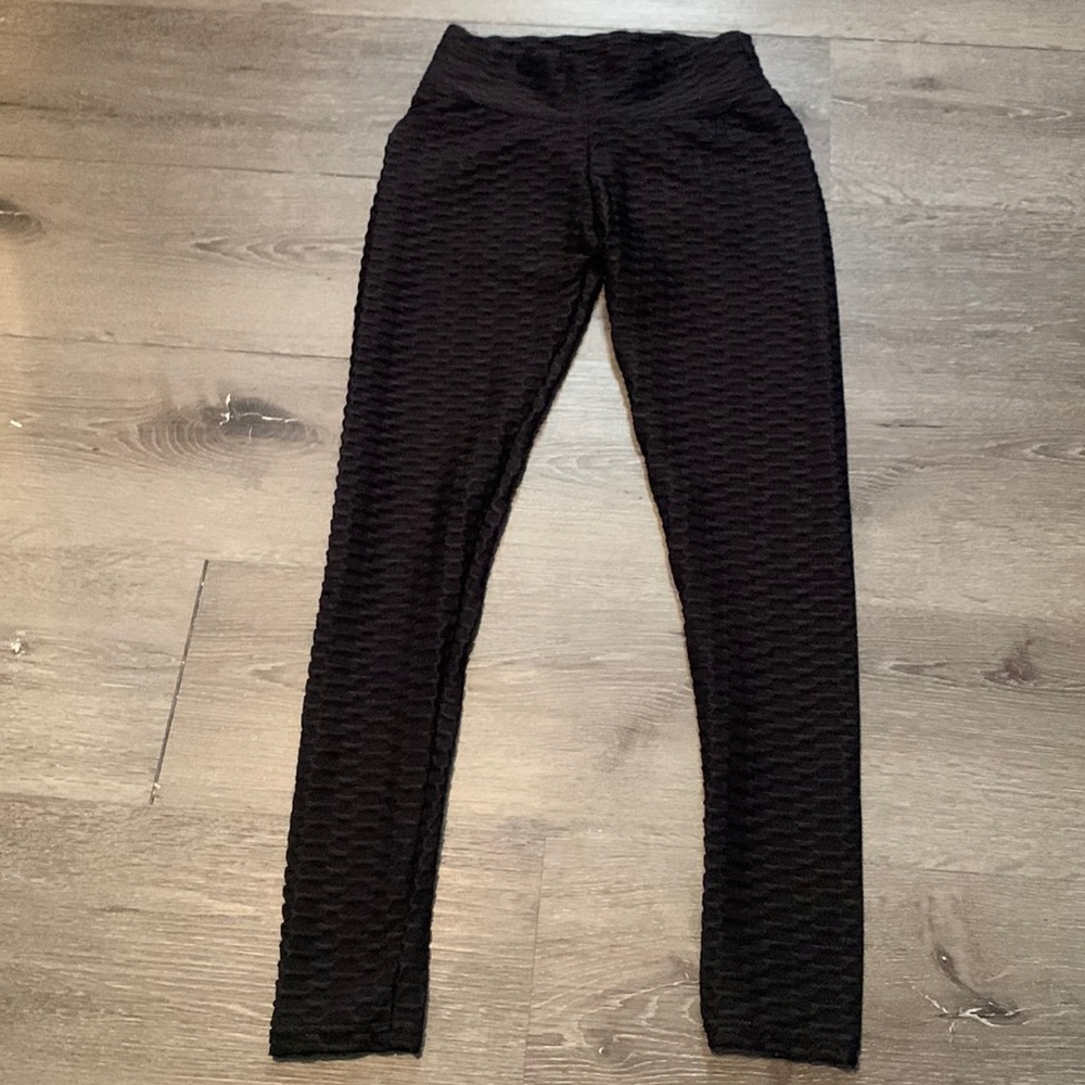 bubble ruched leggings